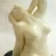 Mid-century Bathing Woman sculpture, ceramic piece.