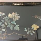 Ancienne table asiatique laque et nacre