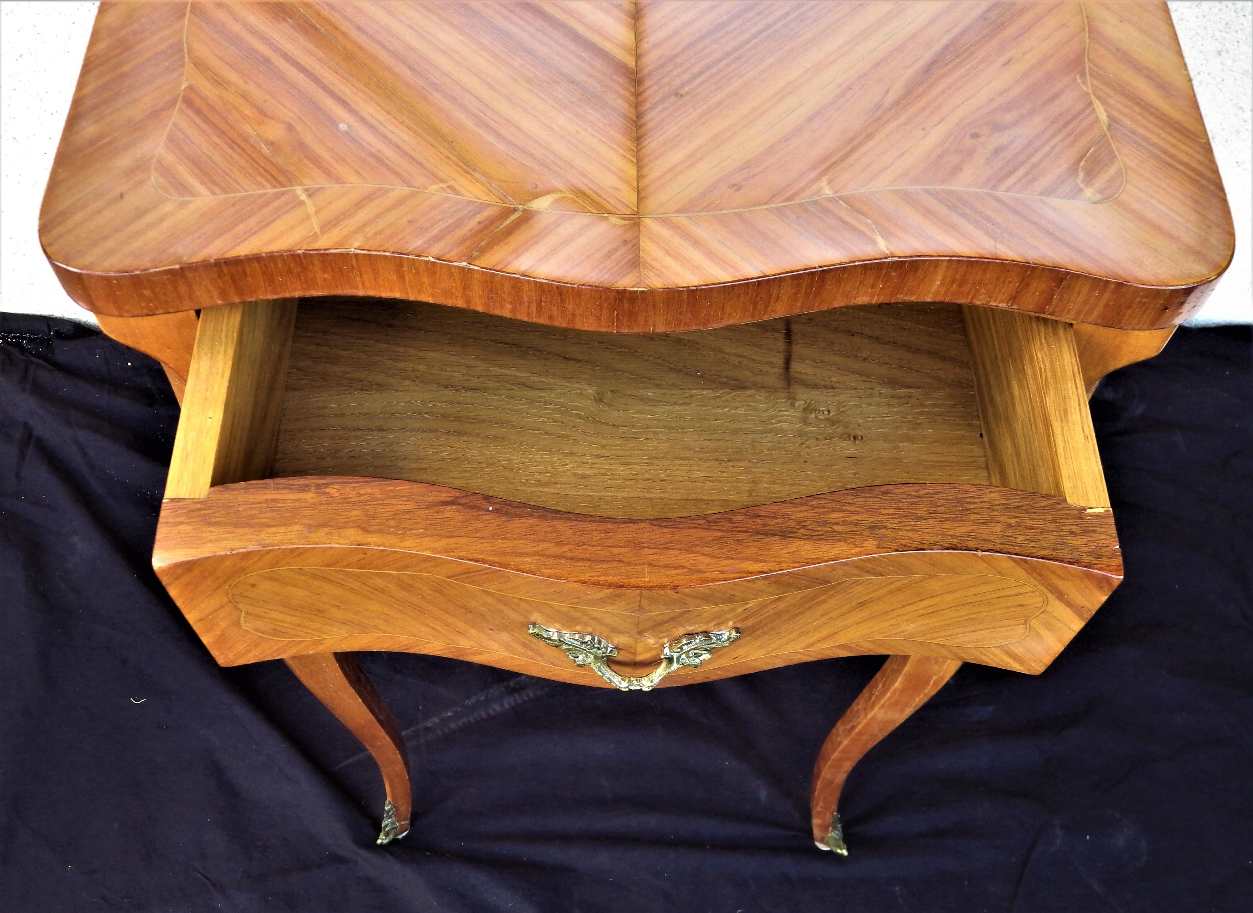 Inlaid Louis XV style bedside