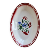 Ravier ancien faïence Sarreguemines Digoin - Modèle José - Décor fleuri