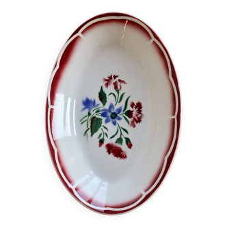 Old Ravier faience Sarreguemines Digoin - José model - Floral decoration