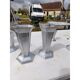 Set of aluminium vases from the 1930s.