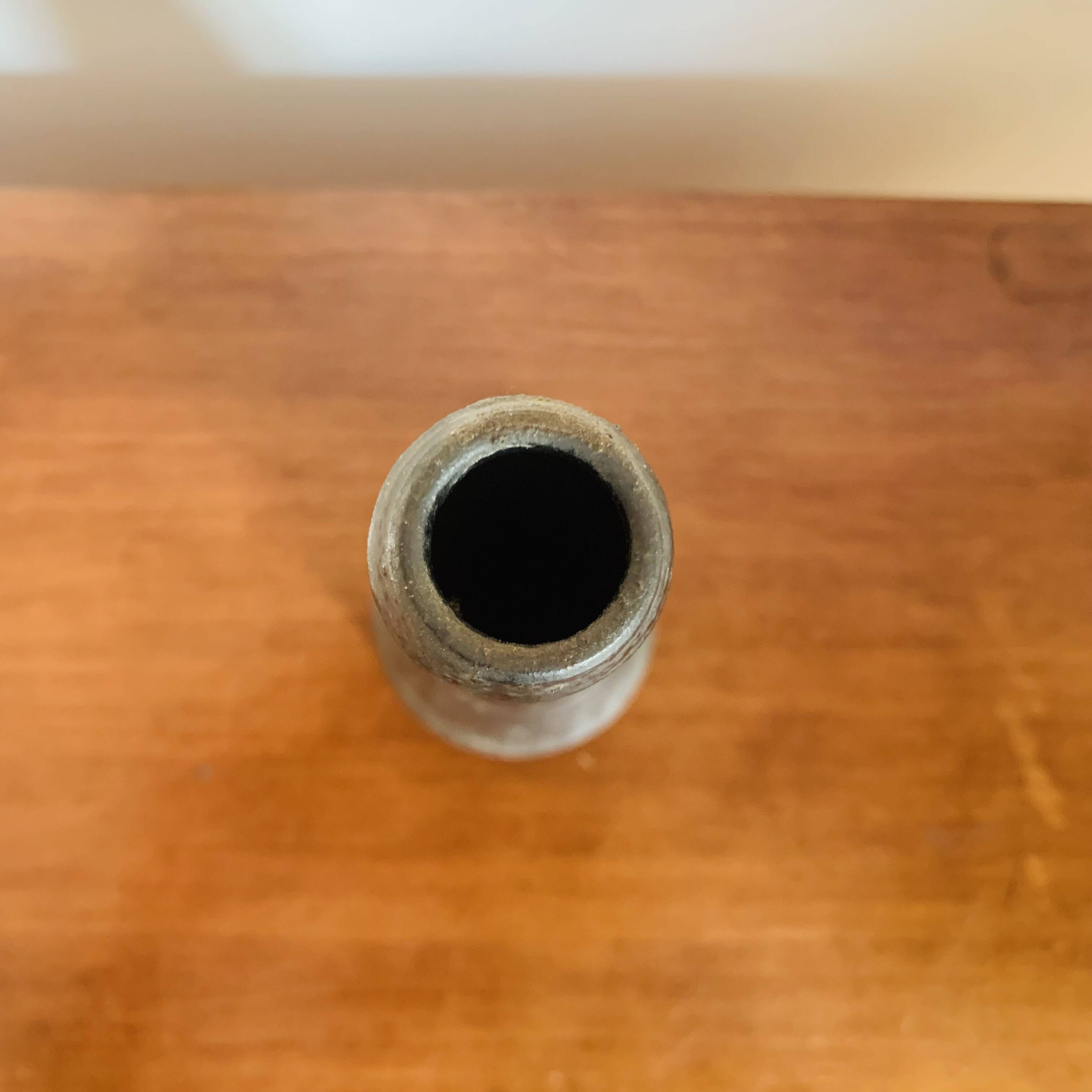 Glazed earthenware vase