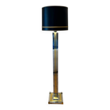 Willy Rizzo bicolor Chrome and gold floor lamp lumica