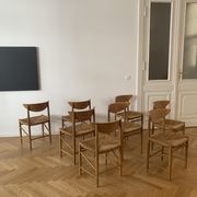 Set of 8 oak dining chairs model 316 by Peter Hvidt & Orla Mølgaard Nielsen for Søborg Mobler