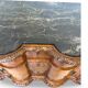 antique walnut serpentine commode