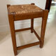 Solid oak stool