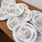 Suite de 10 assiettes plates anglaises Minton "Indian Tree" 1851