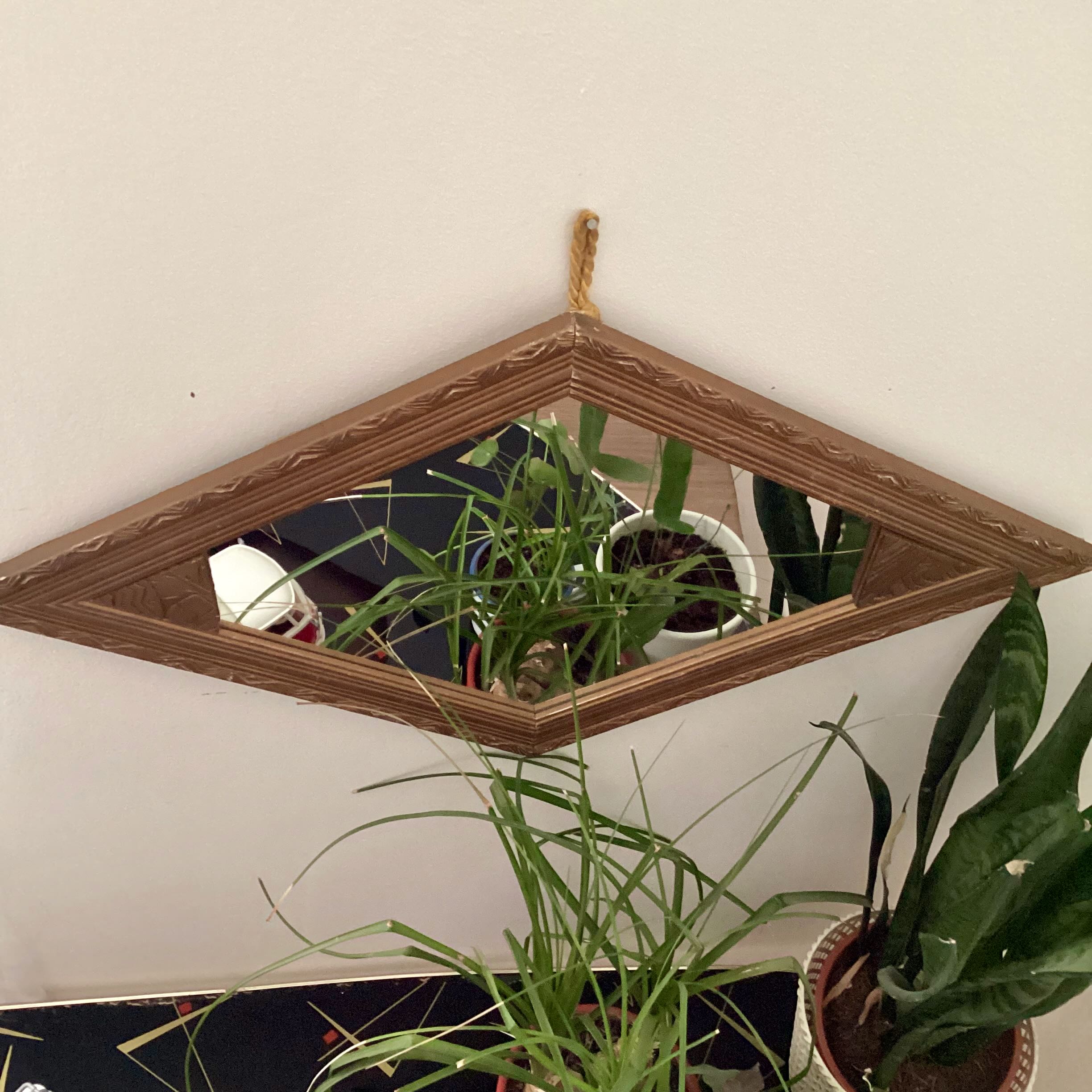 Miroir losange années 40