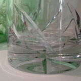 Carved crystal vase