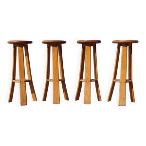 Set 4 tabourets - brutalistes