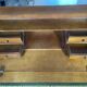 Secretary with drop-leaf in Louis XVI style – patinated wood and interior co