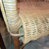 Fauteuils rotin ancien
