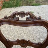 Louis XV style chair in solid mahogany from the 19th century