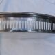 Silver metal serving tray brand flagship openwork border