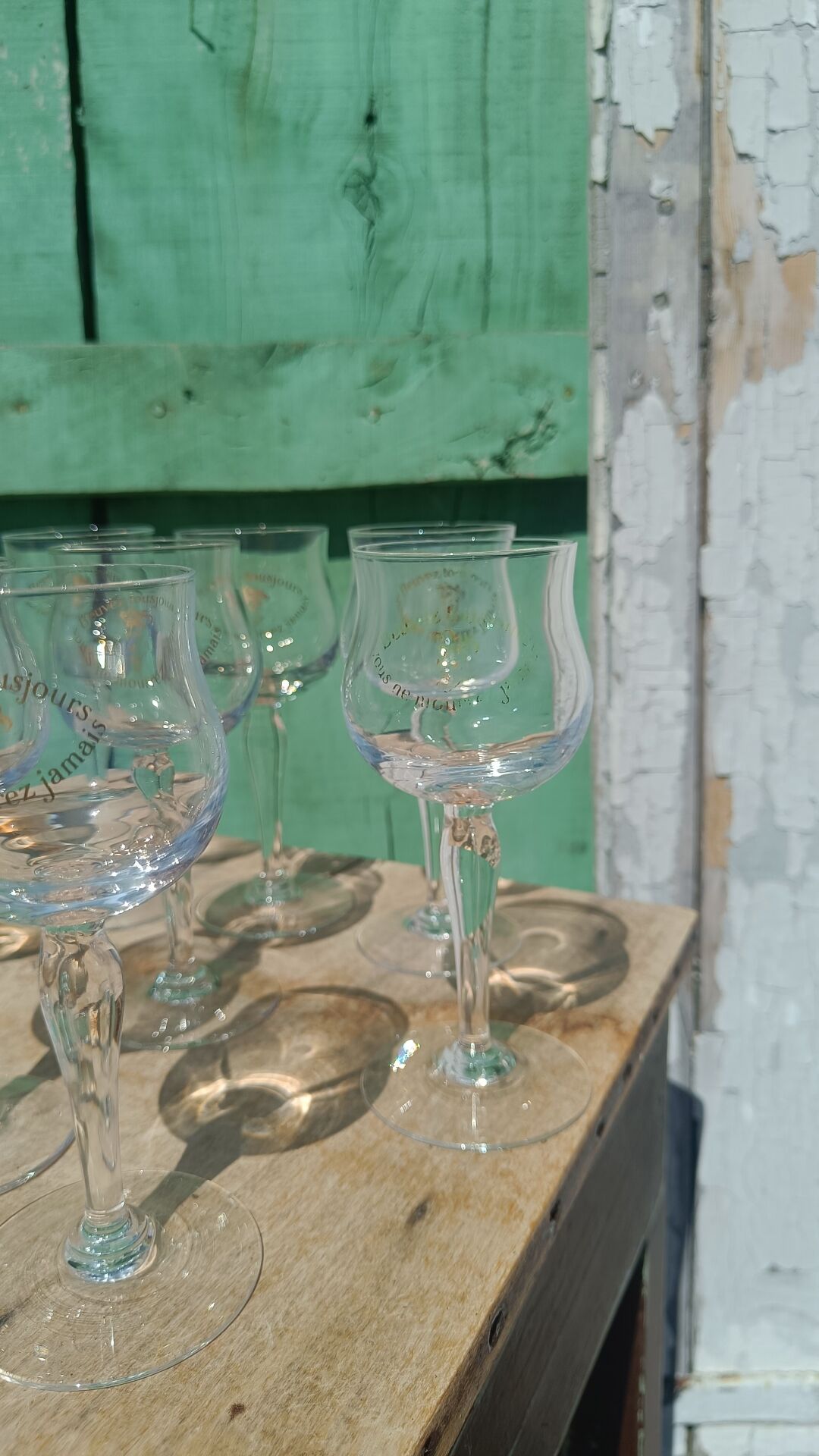 Chinon Rabelaisian glasses – Touraine – vintage glassware
