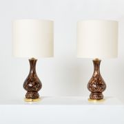Pair of glass lamps Murano by Vincenzo Nason 1960