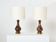 Pair of glass lamps Murano by Vincenzo Nason 1960