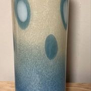 Vintage Murano blown glass roll vase – 1970s