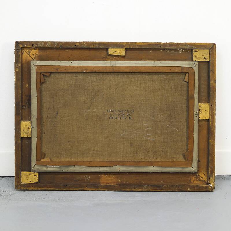 Decorative antique english painting fox and ducks