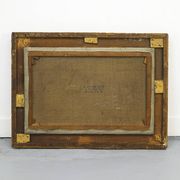 Peinture anglaise antique décorative de renard et canards