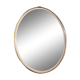Free-form oval sheathed mirror from the 60s and 70s