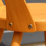 5 chaises BAUMANN « MONDOR » hêtre clair