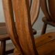 Brutalist Oak Dining Chairs Sculptural Backs by De Puydt, 1960s, Set of 4
