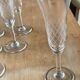 Lot de 37 verres cristal année 50