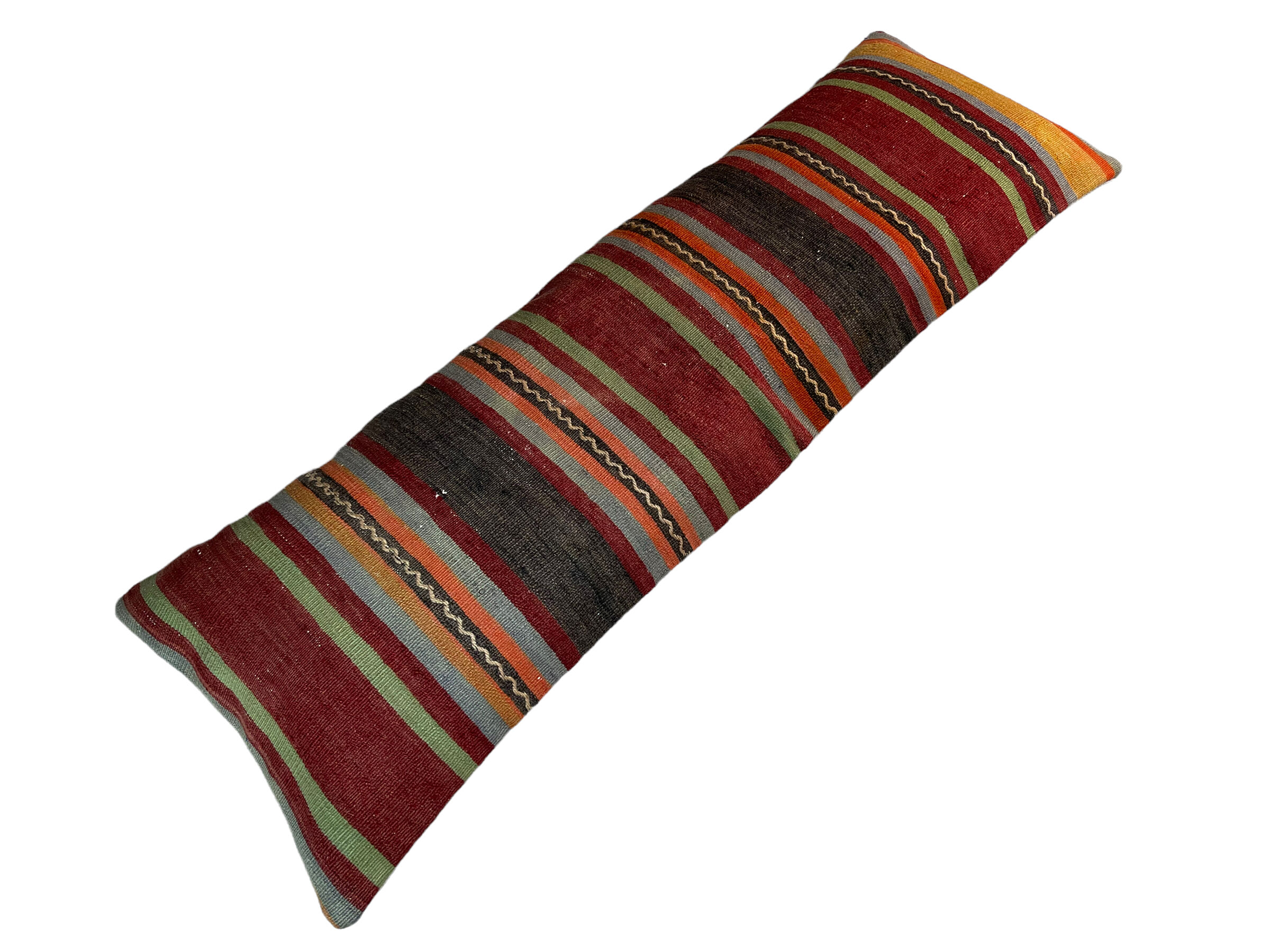 Vintage turkish kilim cushion cover , 120 x 40 cm