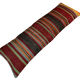Vintage turkish kilim cushion cover , 120 x 40 cm