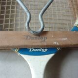Old Dunlop racket with his frame wooden