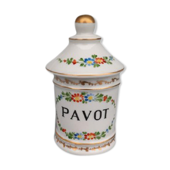 Mini Pharmacy Pot Poppy Limoges