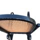 Rocking chair noir en cannage