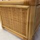 Meuble rangement rotin vintage