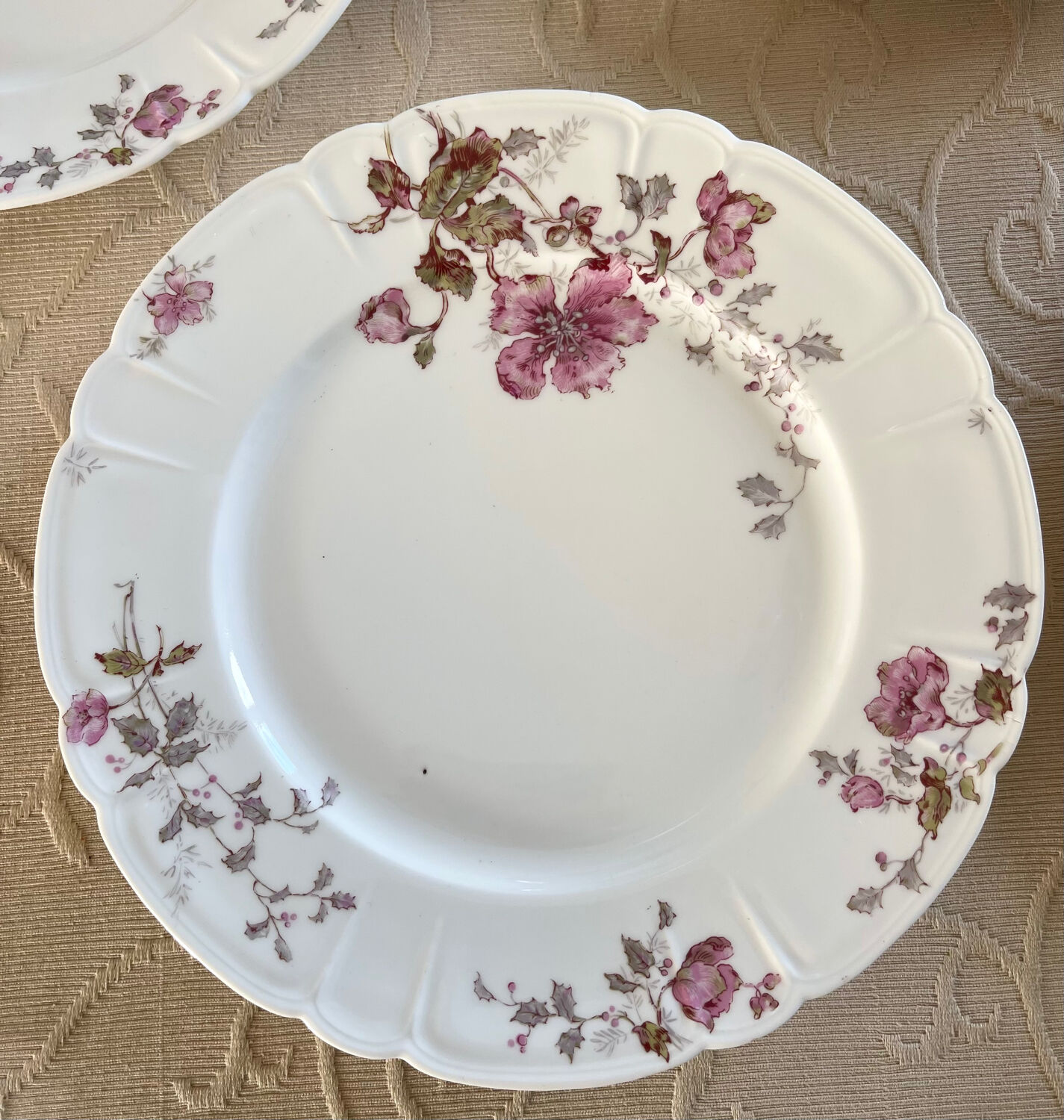 8 Haviland Limoges plates from the 19th century.