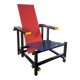 Cassina armchair in Rietveld style – Italian design from the 1980s.