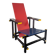 Cassina armchair in Rietveld style – Italian design from the 1980s.