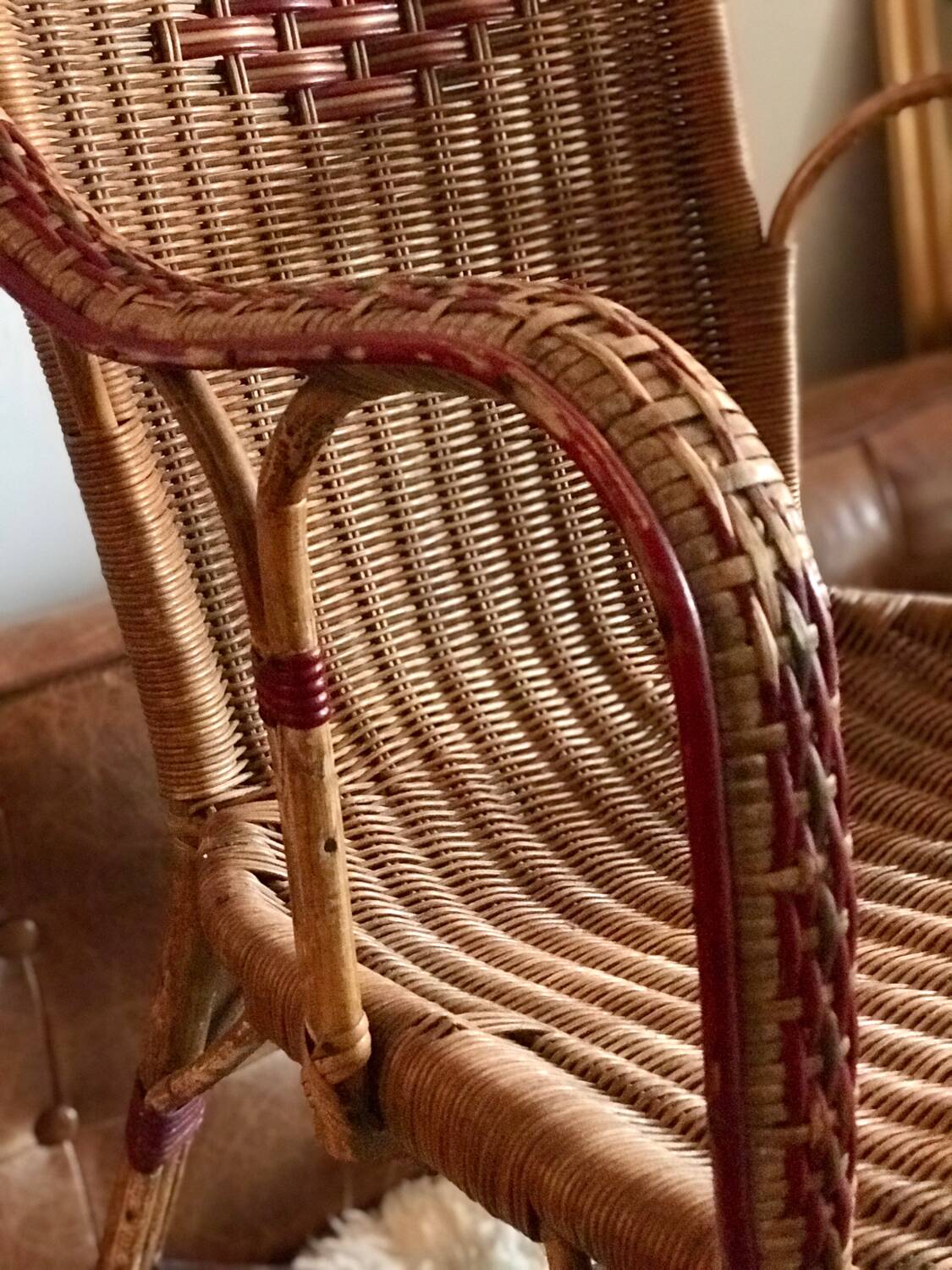 Fauteuil en rotin adulte