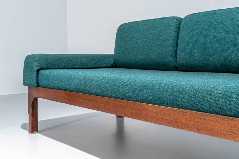 Romantica living room set by Piero Ranzani for Elam in walnut Italy 1950s