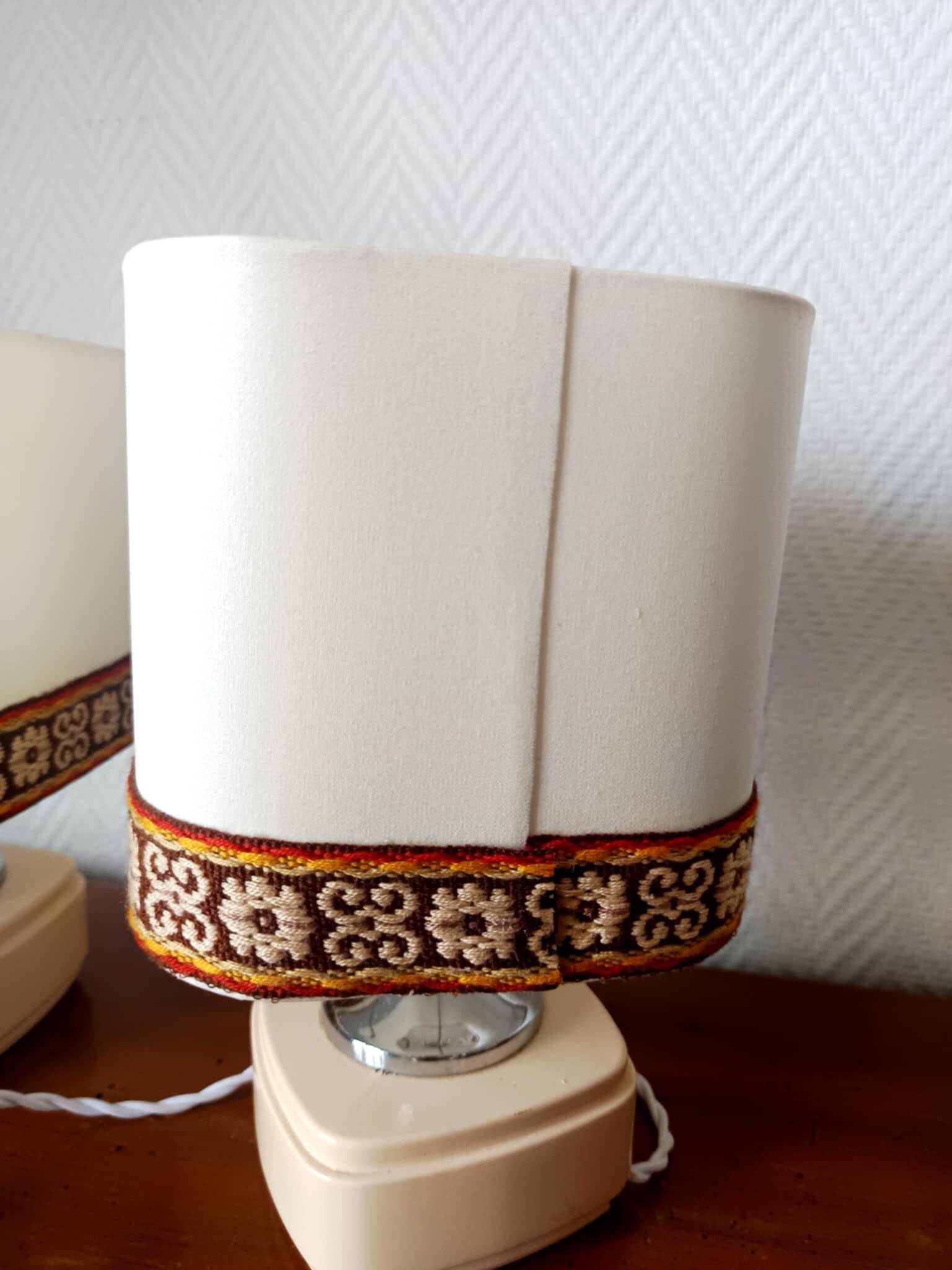 Pair of vintage 1970s lamps