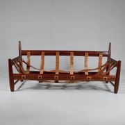 Mole sofa in leather by Sergio Rodrigues. 1960s Made in Brazil