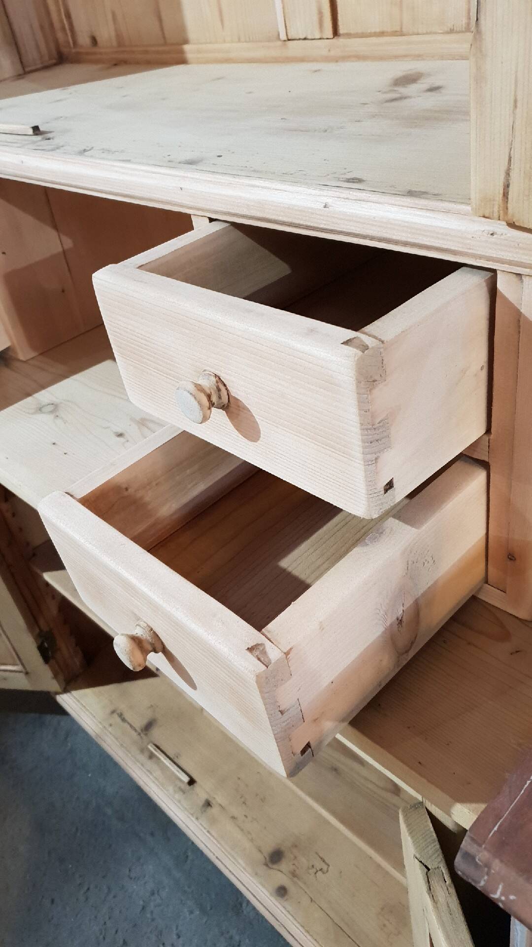 Old sideboard in two parts