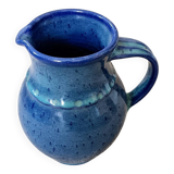 Art Gilles blue ceramic pitcher