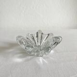 Vintage 70s organic shaped crystal ashtray