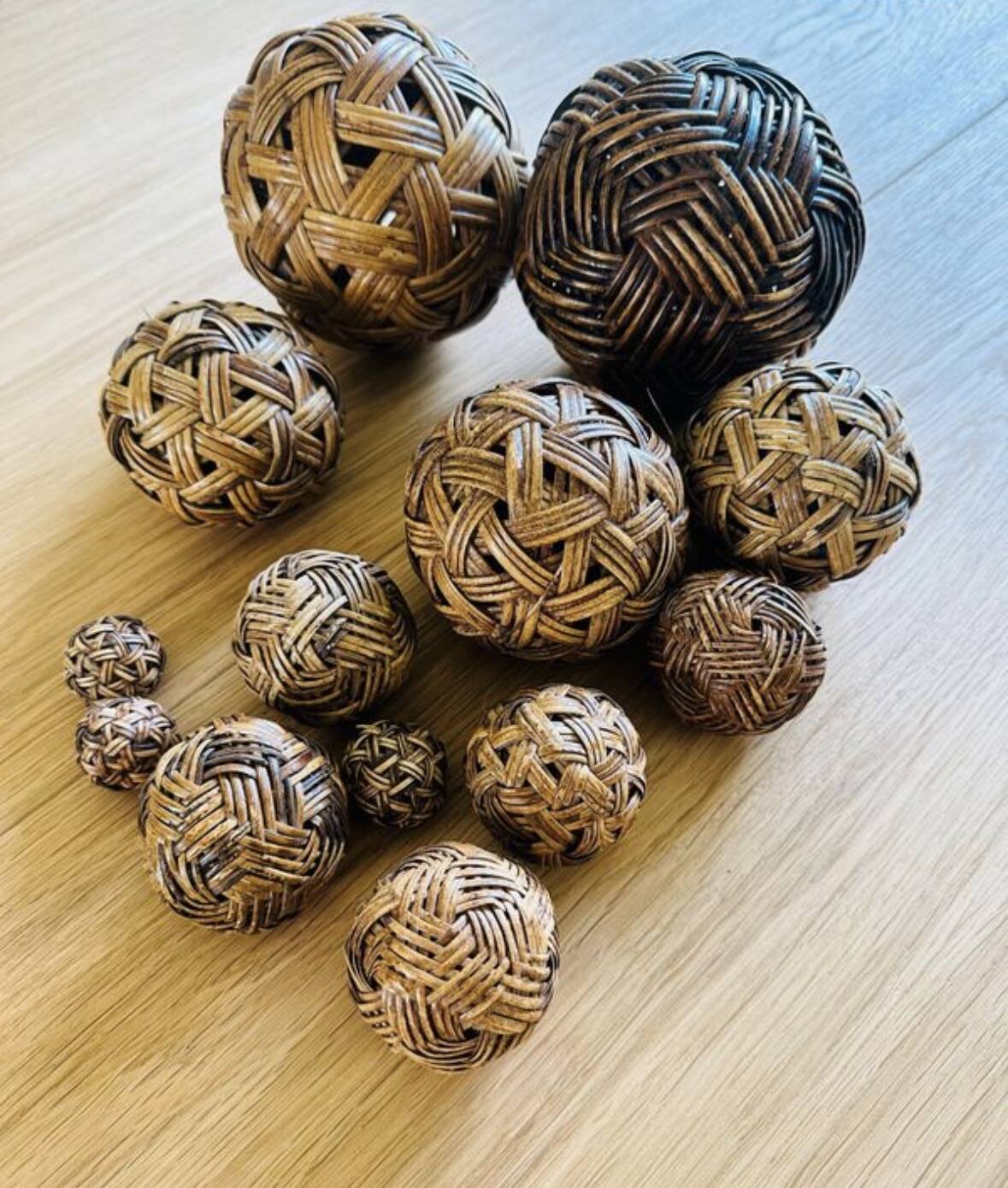 13 old Takraw balls