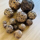 13 old Takraw balls