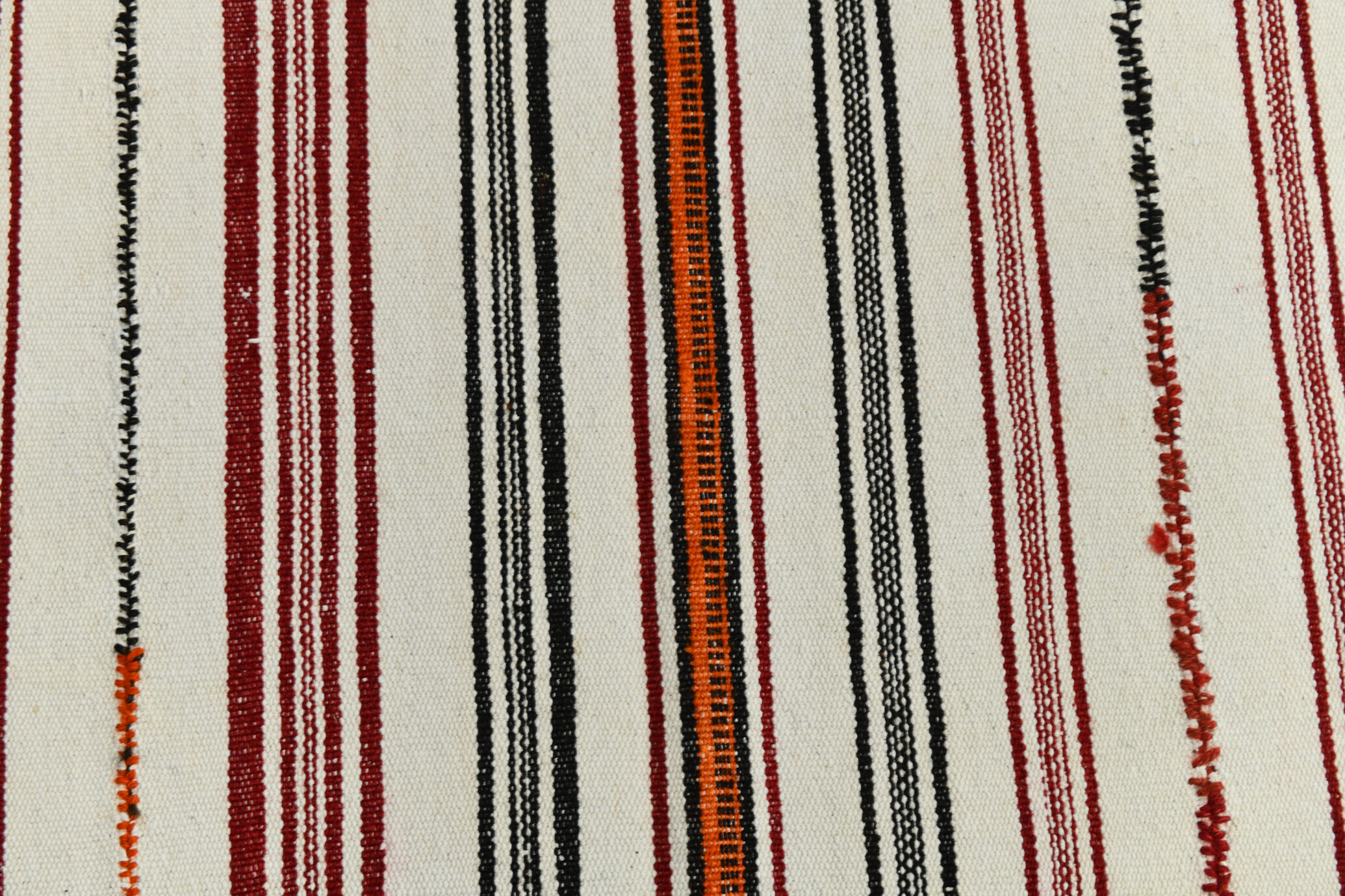 5x9 modern striped hemp rug, 148x269cm