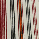 5x9 modern striped hemp rug, 148x269cm