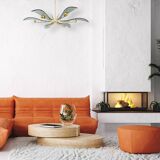 Large Dahlia-style chandelier